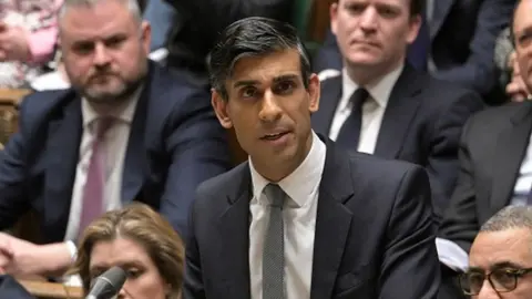 Reuters Prime Minister Rishi Sunak in the House of Commons