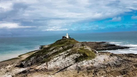 Ashley Williams Mumbles lighthouse