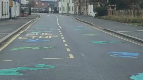 Lucy Geary Poole road markings