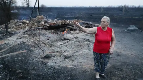 Getty Images People lost homes