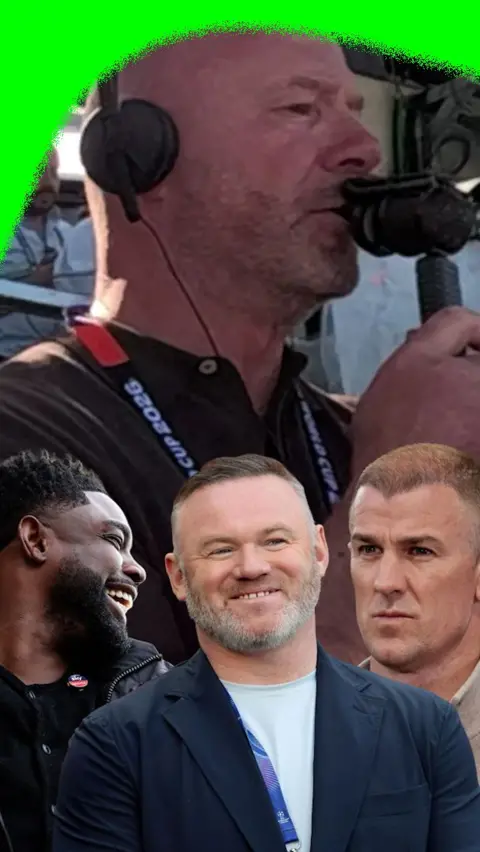 Alan Shearer commentating on the World Cup final