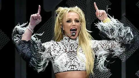 Getty Images Britney Spears in concert