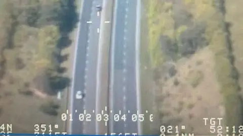 Cambridgeshire Police speeding car