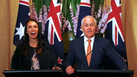 Reuters New Zealand Prime Minister Jacinda Ardern and Australian Prime Minister Malcolm Turnbull during a news conference in Sydney, Australia, November 5, 2017