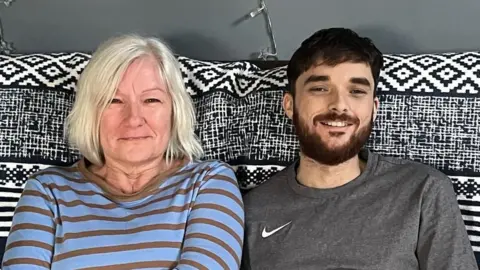 BBC Connor and Michelle smiling