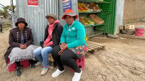 Vendors in Mantšonyane, Lesotho