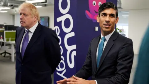 Reuters Then-Prime Minister Boris Johnson with then-Chancellor Rishi Sunak in 2020