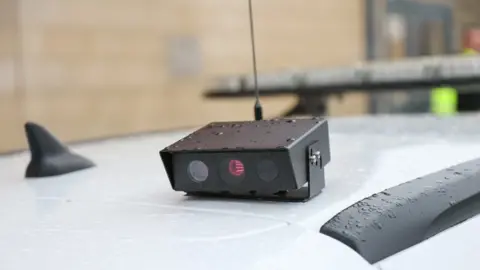 Nottinghamshire Police ANPR camera on police car