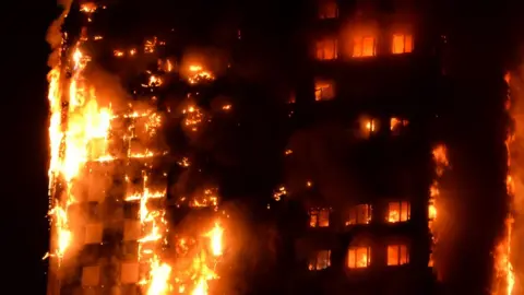 Getty AFP Grenfell Tower on fire