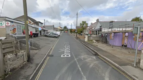 Google Google map street view of Brockstone Road in St Austell