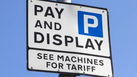 Getty Images Pay and Display car park sign