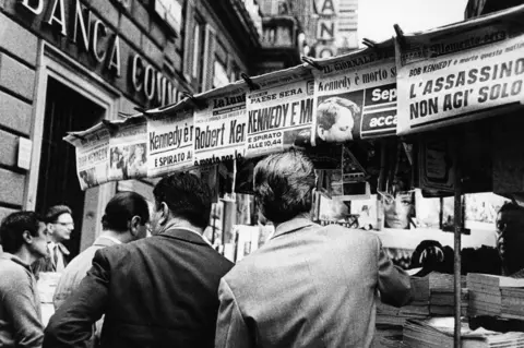 Getty Images Kennedy's death announced in Rome