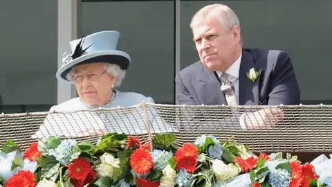 DAVE M. BENETT/GETTY IMAGES The Queen and Prince Andrew