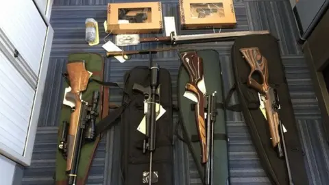 Devon and Cornwall Police confiscated guns