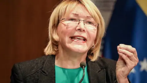 EPA Venezuelan Attorney-General Luisa Ortega Díaz speaks at a press conference in Caracas, Venezuela, 28 June 2017