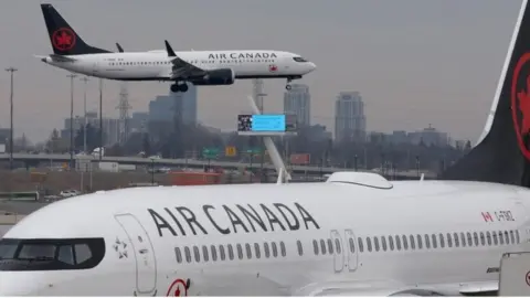 Reuters Two Air Canada 737 Max aircraft