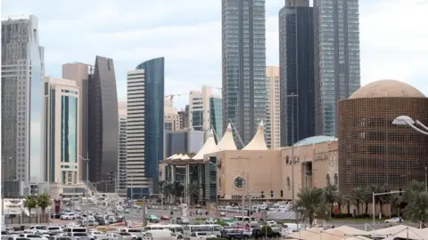 AFP/Getty Images This photo taken on 24 November, 2015 shows skyscrapers in the Qatari capital Doha.