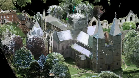 Maptek 3D scan of Southwell Minster