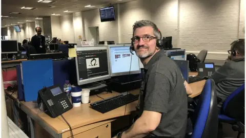 BBC Dale Garbacki at his desk