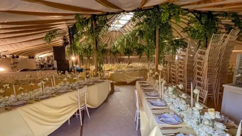 Terry-Harris.com Wedding reception marquee at Ely Cathedral