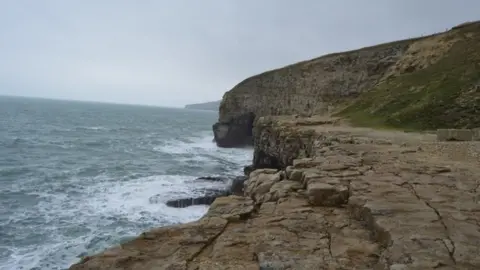 N Chadwick Dancing Ledge near Langton Matravers in the Isle of Purbeck