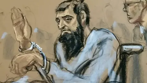 Reuters Court sketch of suspect Sayfullo Saipov - 1 November