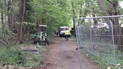 LDRS work at Marlhill Copse. LDRS filed pic on 11 May