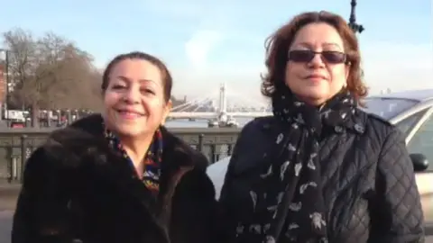 Grenfell Tower inquiry Fatemah Afraisabi (left) and her sister Sakineh