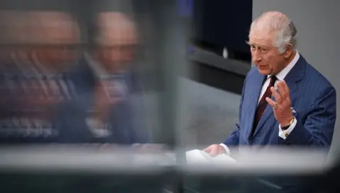 EPA Britain's King Charles III speaks to the members of the Bundestag during his visit to Berlin