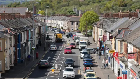 Getty Images General view of a street in Newport, South Wales