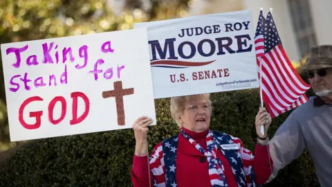 Getty Images Roy Moore supporter