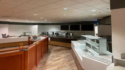 Ben Parker/BBC The former Debenhams store in Ipswich