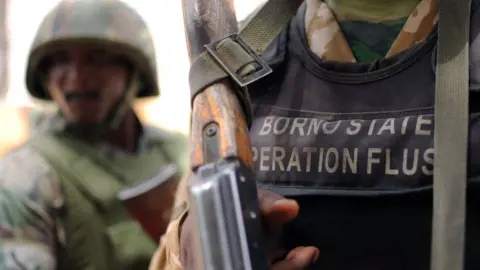 AFP Nigerian soldiers of the "Operation Flush" stand in a military camp in Maiduguri capital of Borno state on June 6, 2013