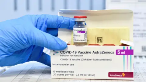Reuters An AstraZeneca Covid vaccine