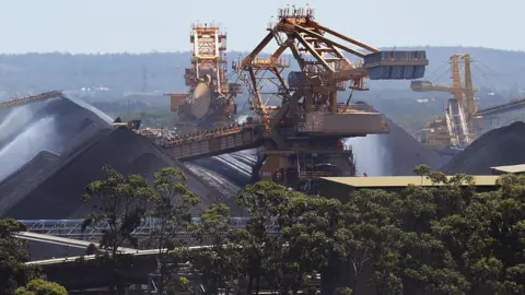 Getty Images Coal operations at the Port of Newcastle as Australia