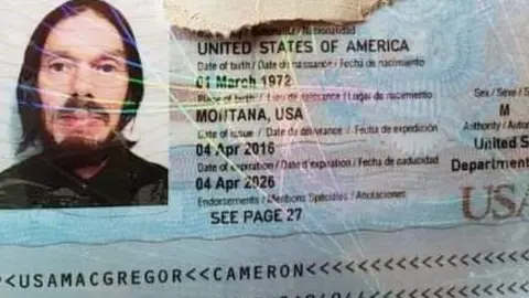 Avis had a passport in the name of Cameron MacGregor