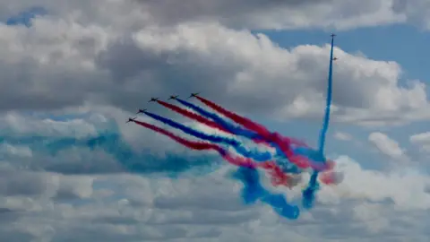 BBC Red Arrows at RAF Cosford Air Show