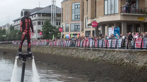 Derry City & Strabane District Council flyboarder