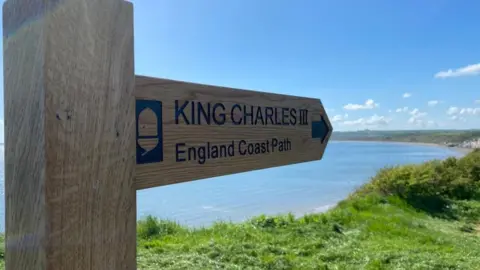 Paul Murphy/BBC Coastal Path sign