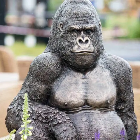 RHS A gorilla at the Chatsworth Show