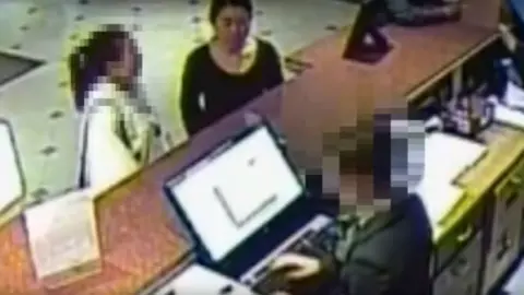 Sussex police A woman is checked into a hotel by Li Wei Gao