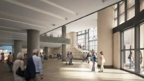 Westminster City Council Interior of new National Gallery