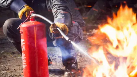 Getty Images Fire fighting