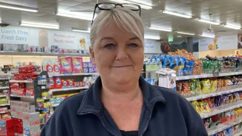 BBC Carmarthenshire's Pontyberem store manager, Melanie Jenkins