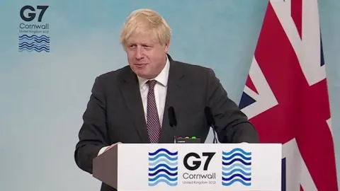 Boris Johnson has been setting out what has been agreed by the leaders of the word's richest nations during the G7 summit.