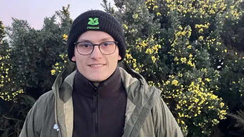 Guy Campbell/BBC Sam Cooper, ranger at Dunwich Heath