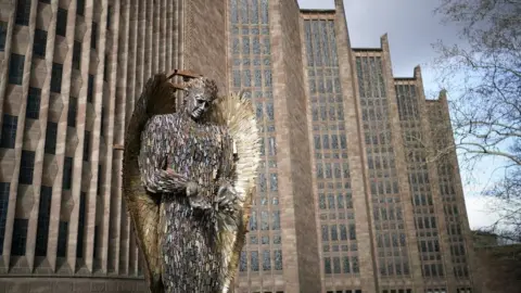 Getty Images Knife Angel at Coventry Cathedral