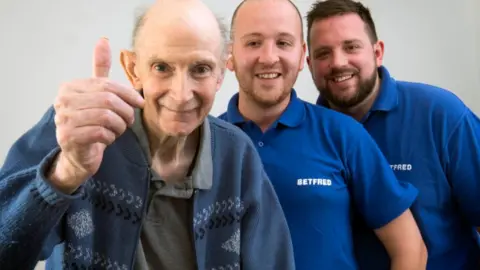 Betfred Michael Base, 72, and the two Betfred workers