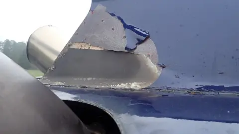 AAIB Paint blistering on G-BOSN engine