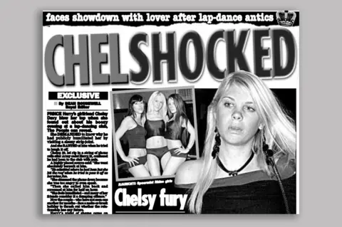 Crown An image of an article titled "Chel shocked"